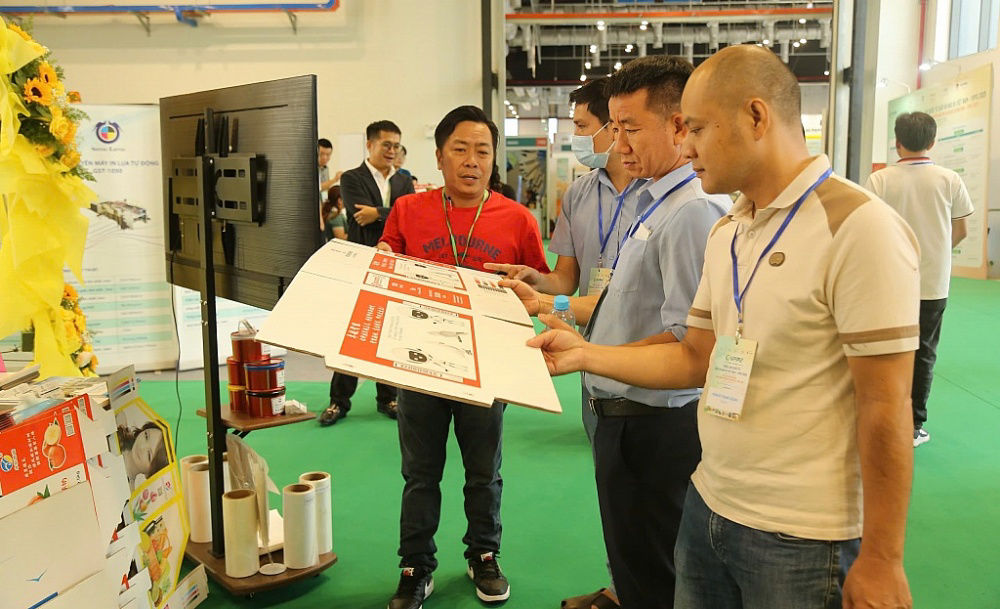 Triển lãm quốc tế Giấy và Bao bì Việt Nam (VPPE 2025), diễn ra từ ngày 7–9/5 tại Trung tâm Triển lãm Quốc tế WTC Expo, Bình Dương. Ảnh: Lê Văn
