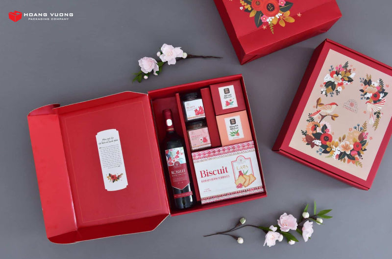 Hộp giấy đựng quà Tết đẹp