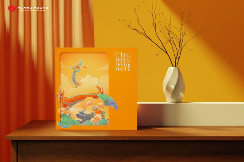Mẫu hộp cao cấp đựng quà Tết