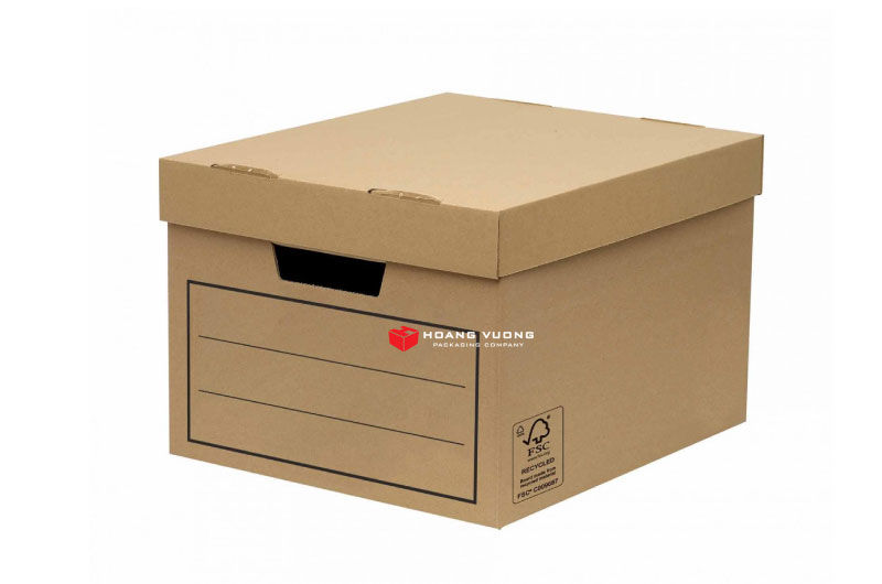Thùng carton được làm từ chất liệu carton sóng chất lượng nên có độ bền cao