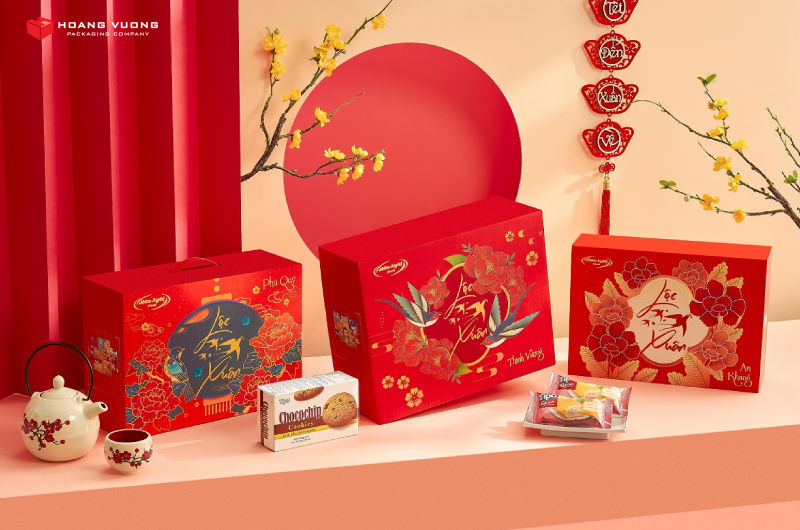 Bao bì giấy Hoàng Vương - xưởng in hộp quà Tết uy tín, chuyên nghiệp tại Tp.HCM